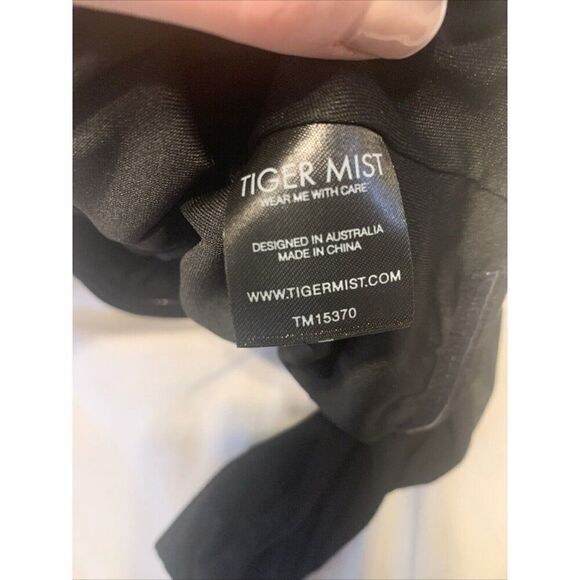 Tiger Mist New Solid Black Finian Strapless Bodysuit Xs - Picture 10 of 13
